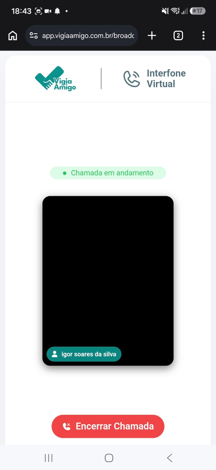 Chamada de interfone